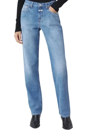 Closed Jeans, Dame, Blå, W26, Uld, Stilfulde og komfortable straight jeans