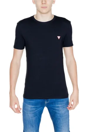 Guess Top, Herre, Sort, 2XL, Bomuld, Core Tee Efterår/Vinter Kollektion
