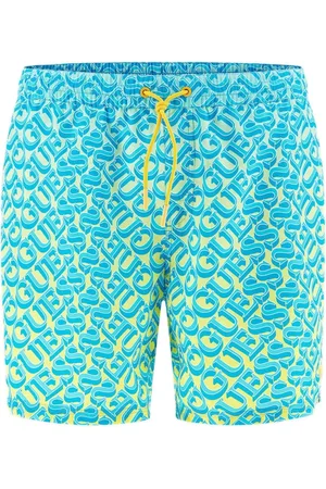 Guess Badetøj, Herre, Flerfarvet, XL, Uld, Badebukser Medium Log In Giallo