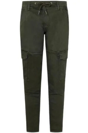 Pepe Jeans Bukser, Herre, Grøn, W34, Uld, Slim-fit Bukser