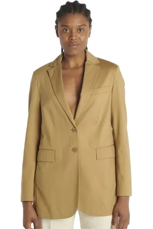 Circolo Jakke, Dame, Brun, XS, Bomuld, Jersey Blazer