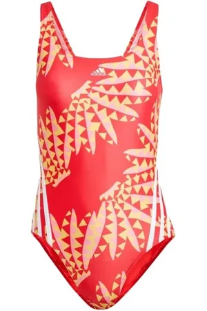 adidas Badetøj, Dame, Rød, XS, Polyester, Eksotisk badetøj fra Farm Rio Collection - Heldragt