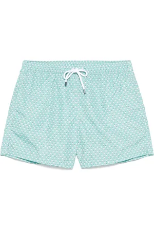 FEDELI Badetøj, Herre, Grøn, L, Polyester, Polyester Badeshorts med Elastikbælte