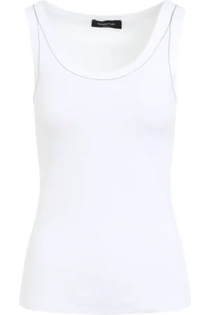 Fabiana Filippi Top, Dame, Hvid, XS, Bomuld, Sleeveless Top