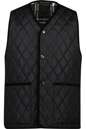 Burberry Jakke, Herre, Sort, L, Quilted Sleeveless Vest
