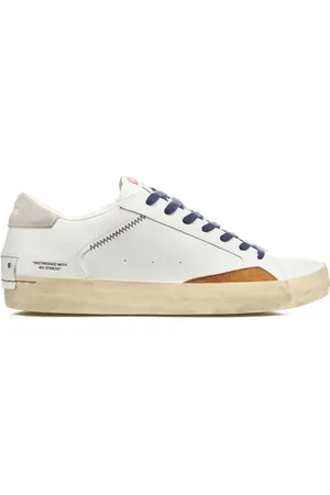 Crime london Sko, Herre, Hvid, 44 EU, Destroyed Contrast Sneakers