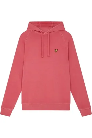 Lyle & Scott Sweathshirts & Hoodies, Herre, Lyserød, M, Bomuld, Pullover Hættetrøje