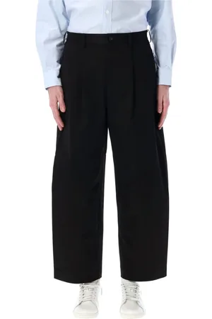 Comme des Garçons Bukser, Herre, Sort, S, Bomuld, Sorte Chino Bukser Brede Ben