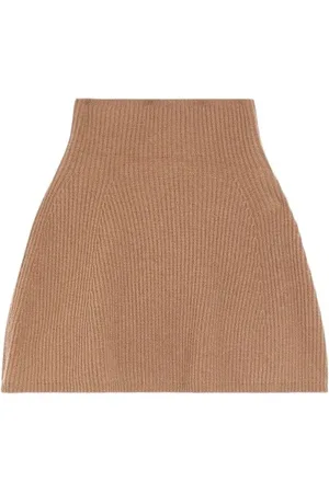 Max Mara Nederdel, Dame, , M, Uld, Uld Cashmere Ribstrikket Cape