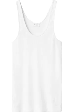 By Malene Birger Top, Dame, Hvid, S, Bomuld, Anisa Soft Tank Top