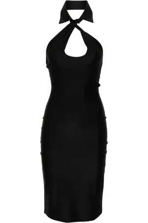 COPERNI Kjole, Dame, Sort, XS, Uld, Cut-Out Kjole