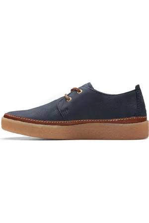 Clarks Sko, Herre, Blå, 45 EU, Læder, Blå Low Leisure Sneakers