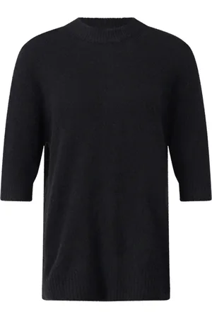 Lisa Yang Strik, Dame, Sort, XS, Cashmere, Cashmere Siv Pullover