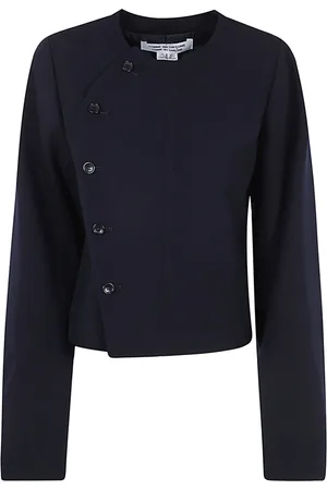 Comme des Garçons Jakke, Dame, Blå, M, Uld, Let damejakke