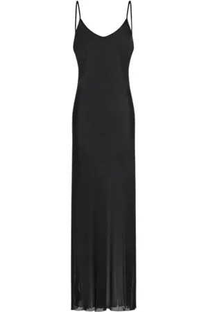 Roberto Cavalli Kjole, Dame, Sort, L, Sort Slip Kjole Lavet i Italien