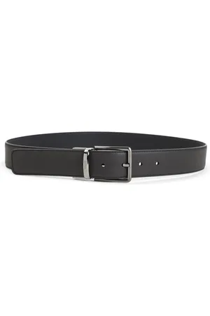 Ermenegildo Zegna Tilbehør, Herre, Sort, 85 CM, Læder, Reversibelt bælte