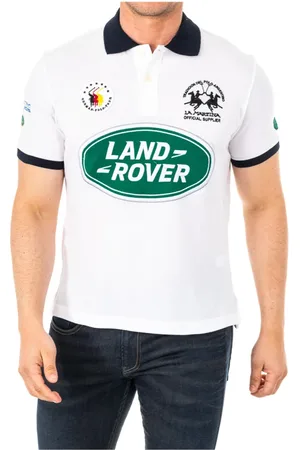 La Martina Top, Herre, Hvid, S, Bomuld, Kortærmet poloshirt med originalt design
