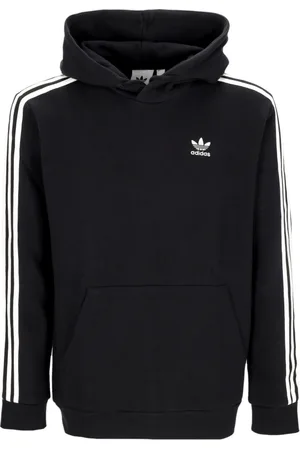 adidas Sweathshirts & Hoodies, Herre, Sort, L, Bomuld, 3-Stripes Hættetrøje