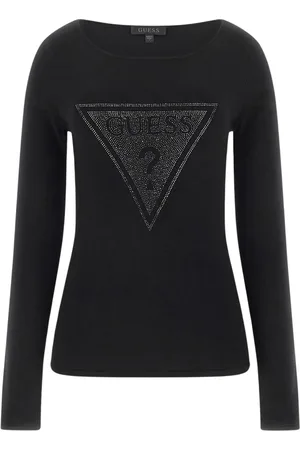 Guess Top, Dame, Sort, M, Langærmet top