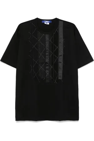 JUNYA WATANABE Top, Herre, Sort, M, Bomuld, Broderet Kunst T-shirt