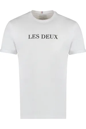 Les Deux Top, Herre, Hvid, XL, Bomuld, Cotton Logo Tee
