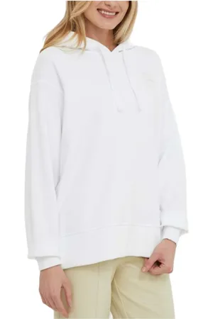 Calvin Klein Sweathshirts & Hoodies, Dame, Hvid, XS, Bomuld, Hoodie