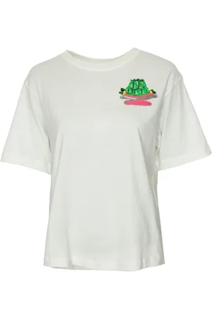 Essentiel Antwerp Top, Dame, Hvid, M, Bomuld, Cake Broderet T-shirt
