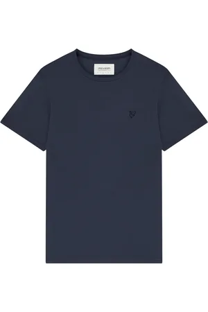 Lyle & Scott Top, Herre, Blå, L, Bomuld, Tonal Eagle T-Shirt