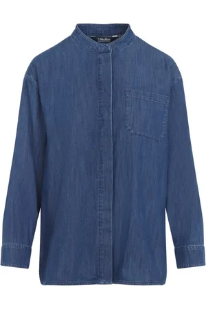 Max Mara Bluser & Skjorter, Dame, Blå, M, Denim, Unito Denim Skjorte