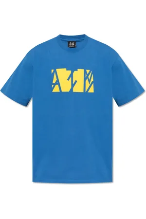 44 Label Group Top, Herre, Blå, XL, Bomuld, Cotton T-shirt