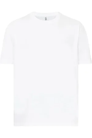 Brunello Cucinelli Top, Herre, , M, Bomuld, Crew Neck T-shirt