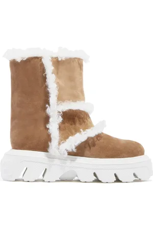 Casadei Sko, Dame, Brun, 39 EU, Faux Fur, Vinterstøvletter