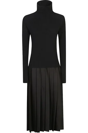 Fabiana Filippi Kjole, Dame, Sort, XS, Uld, Sort Kjole Aw24