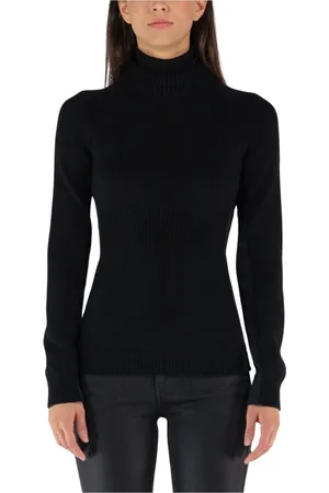 Moncler Strik, Dame, Sort, M, Uld, Grenoble Turtleneck