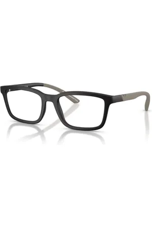 Emporio Armani Tilbehør, unisex, Sort, 56 MM, Mat Sort Brillestel