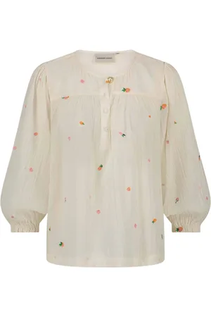 Fabienne Chapot Bluser & Skjorter, Dame, Hvid, L, Uld, Bindi Langærmet Top