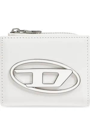 Diesel Tilbehør, Dame, Hvid, ONE SIZE, Læder, Wallet 1DR Card Holder ZIP L