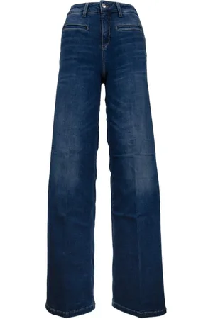 Liu Jo Jeans, Dame, Blå, W25, Bomuld, Elephant Flare Jeans