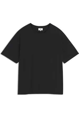 Maison Kitsuné Top, Herre, Sort, M, Bomuld, Præget Ræv Logo T-shirt