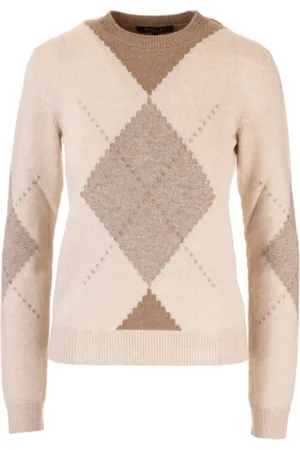 Loro Piana Strik, Dame, , S, Cashmere, Diamantmønstret Cashmere Jumper