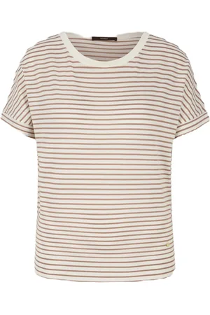 Windsor Top, Dame, , S, Bomuld, Stribet Tencel-Bomuld Skjorte, Kortærmet