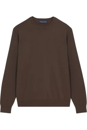 Brooks Brothers Sweathshirts & Hoodies, Herre, Brun, 2XL, Bomuld, Bomulds sweater