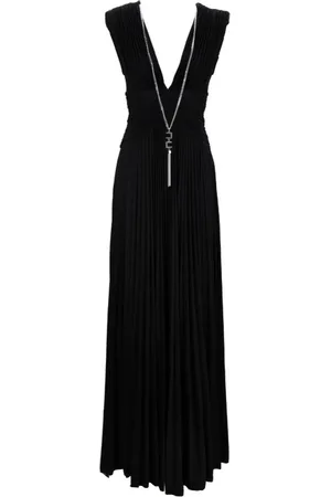 Elisabetta Franchi Kjole, Dame, Sort, 2XS, Chic Kjole med Lynlås og Hægte