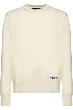 Dsquared2 Strik, Herre, Hvid, M, Uld, Hvid Striktrøje
