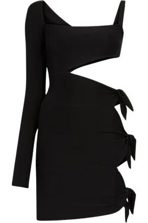 Roberto Cavalli Kjole, Dame, Sort, L, Mini Kjole med Cut-Out Detalje