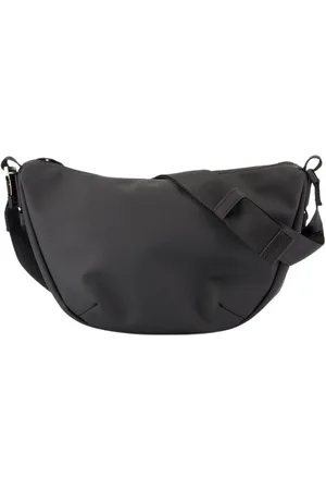 Rains Taske, Dame, Sort, ONE SIZE, Uld, Sort Skuldertaske med Læderforing