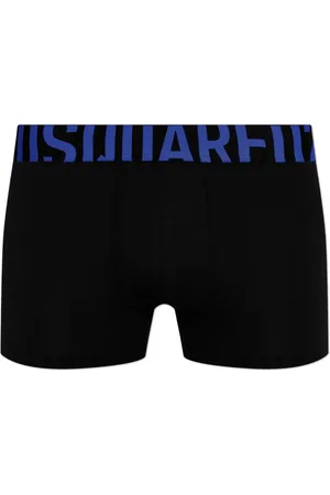 Dsquared2 Undertøj, Herre, Sort, S, Bomuld, Cotton Boxers med Logo