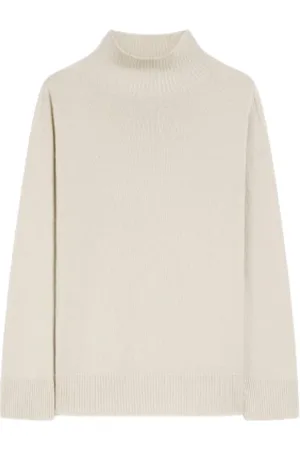Max Mara Strik, Dame, , M, Cashmere, Sand Cashmere Turtleneck Sweater