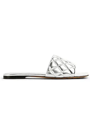 Bottega Veneta Sko, Dame, Grå, 37 EU, Uld, Stilfulde sandaler til hverdagsbrug