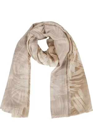 ERMANNO SCERVINO Tilbehør, Dame, , ONE SIZE, Tyl, Leaf Print Georgette Scarf Wrap Style
